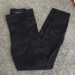 Aeropostale Black Camouflage Leggings